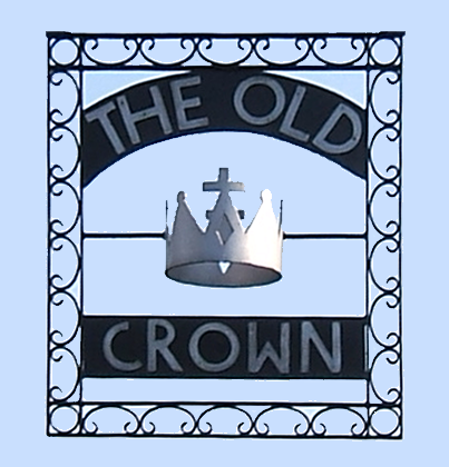 The Old Crown Riverside Pub on the River Thames at Weybridge near Walton on Thames Elmbridge