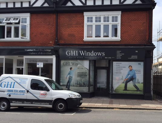 GHI Windows Showroom in Town Centre of Weybridge Elmbridge Surrey
