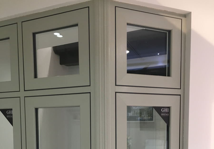 New H70 Flush Sash Window from GHI’s Heritage Collection available at their new Weybridge Surrey Double Glazing Showroom