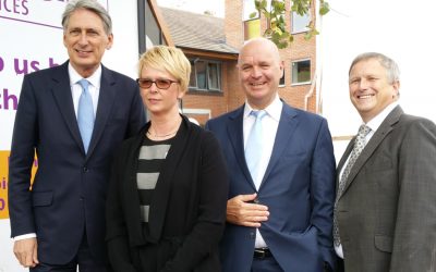 Philip Hammond MP Visits The New WSB Hospice Site In Woking