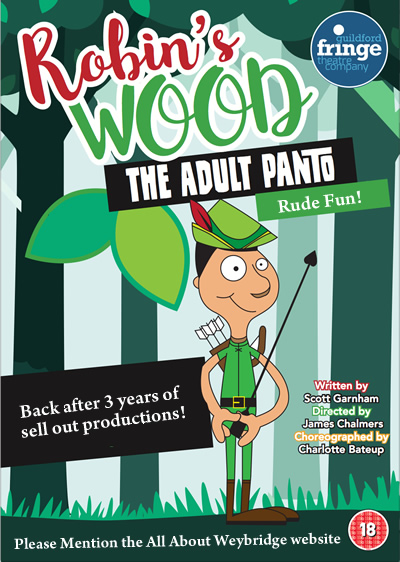 Comedy in Guildford - This Year's Adults Only Panto is Robins Wood by Guildford Fringe Theatre
