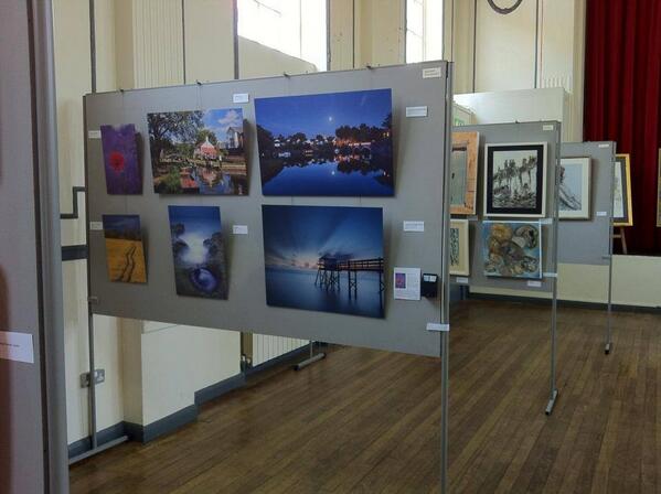 Rachael Talibart Photography hanging at Weybridge Art Society Exhibition in Weybridge Hall