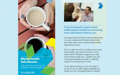 NHS Mental Health Safe Havens in Surrey – open evenings, weekends & bank holidays – designed to give adults a safe alternative to A&E when in crisis