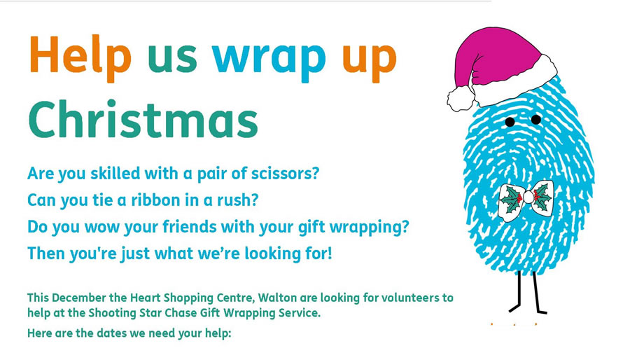 Volunteers Needed by Shooting Star Chase Hospice for Christmas Gift Wrapping Service in Walton