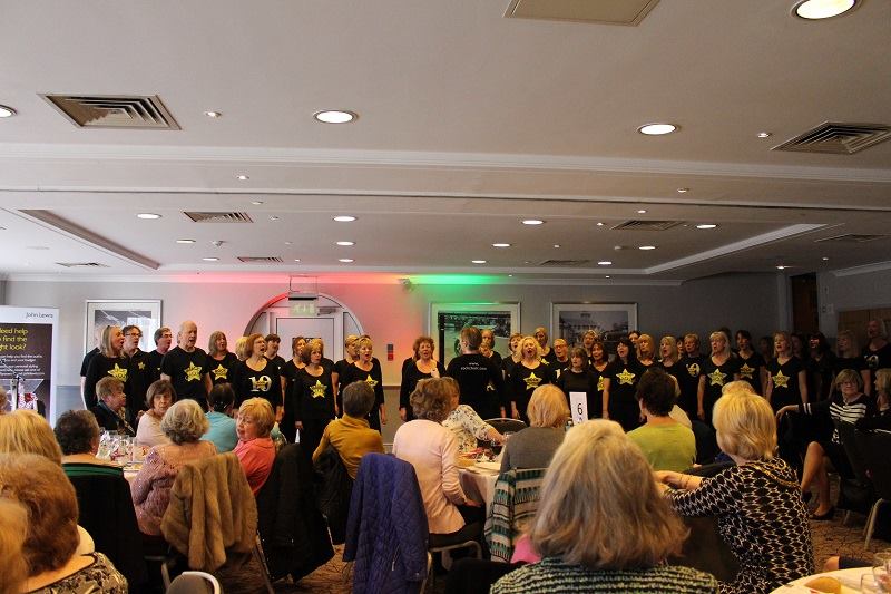 Cobham Fashion show -we have lots of entertainment including a wonderful performance from members of Rock Choir.