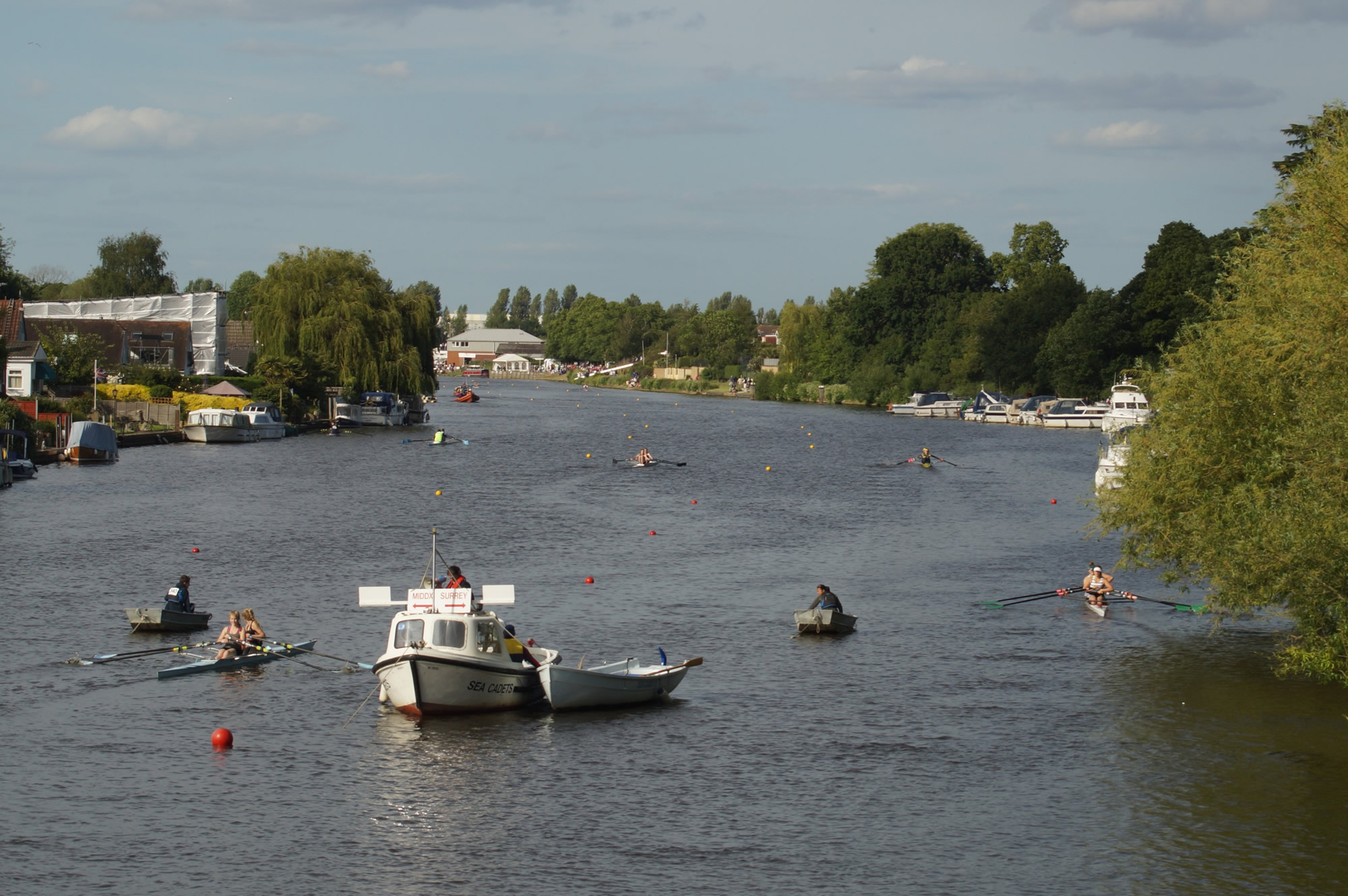 Walton and Weybridge Regatta on the River Thames