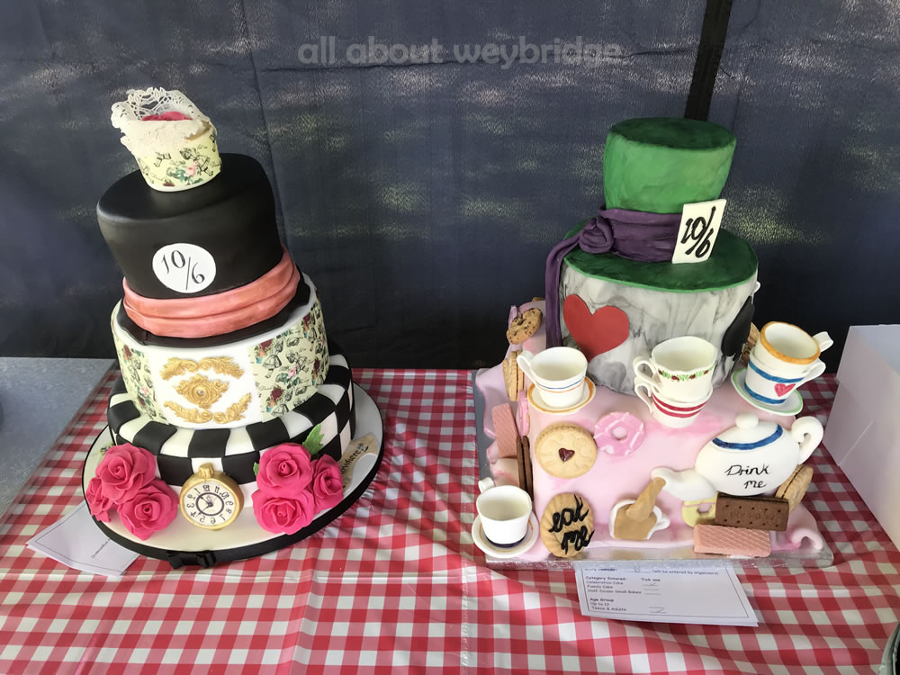 Celebration Cakes Competition -- Mad Hatters Tea Party Theme - Great Weybridge Cake Off 2018