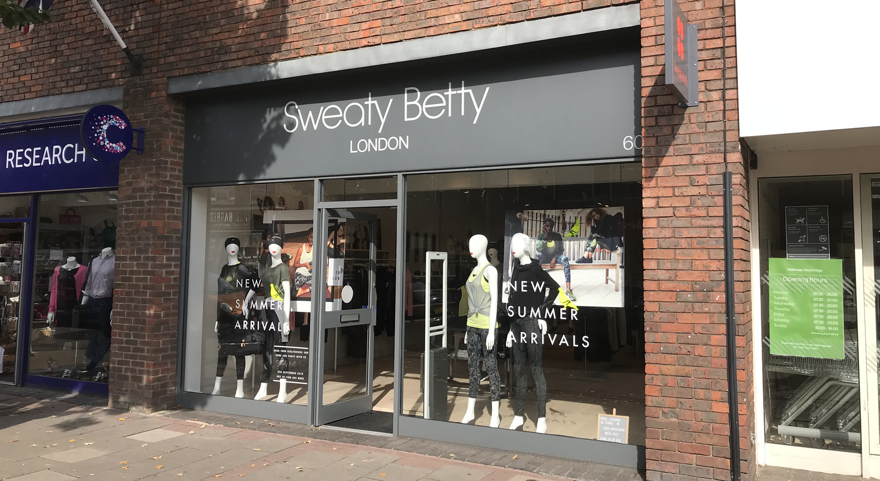 Sweaty Betty Weybridge Surrey