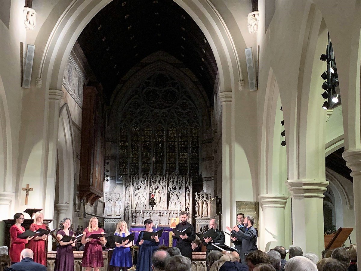 Harmonia Voices Choir sing at Elmbridge Rentstart Christmas Carol Concert at St James Church Weybridge Surrey