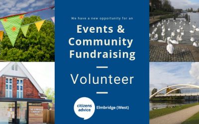 Events & Community Fundraising Volunteer Opportunity – Citizens Advice Elmbridge