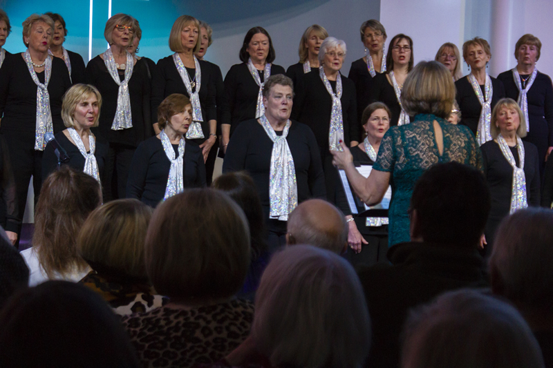 Elmbridge Ladies Choir Singing at Cornerstone Church Walton on Thames - Music with a Heart - Photo by Neil W