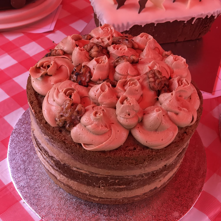 Coffee and Walnut Cake made by Abigail Girling - Great Weybridge Cake Off