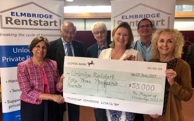 Former Elmbridge Mayor raises £53,000 for Elmbridge Rentstart