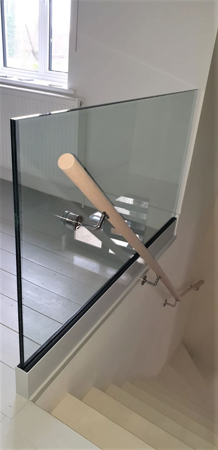 Glass Cutting Service - Hersham Home - Stair Bannisters