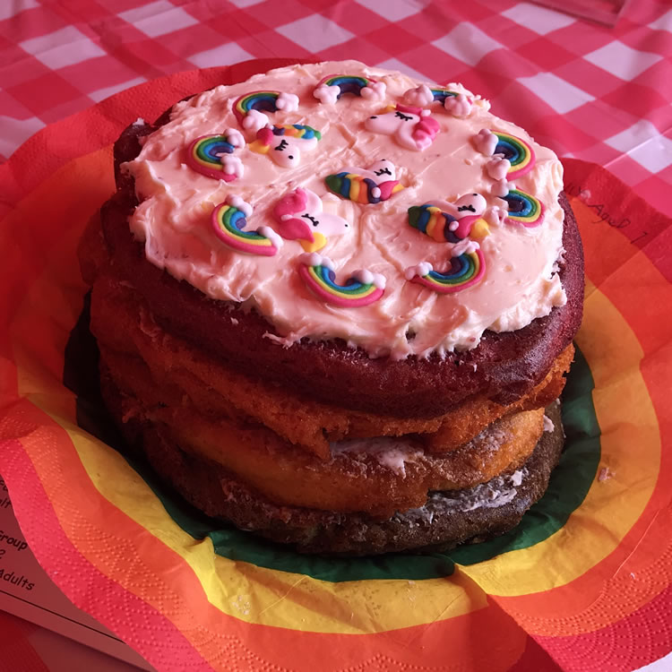 Rainbow Cake - Childrens Family Bake Winner