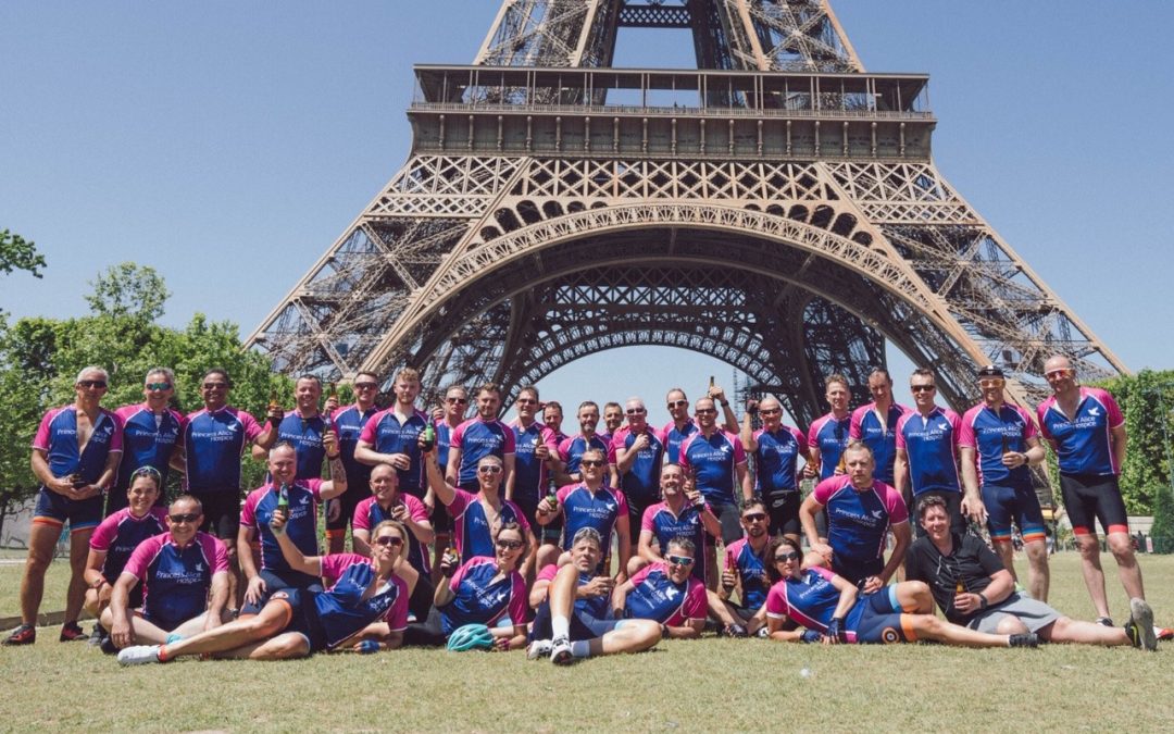 Cyclists’ Sizzling Cycle Trip To Paris Raises £14,000 For Hospice Funds