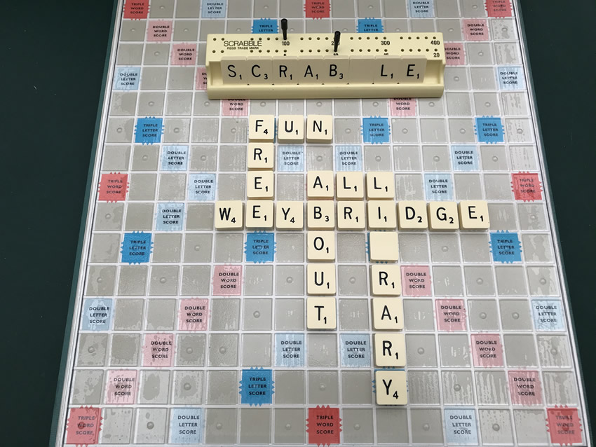 Scrabble in Weybridge Library on Thursdays
