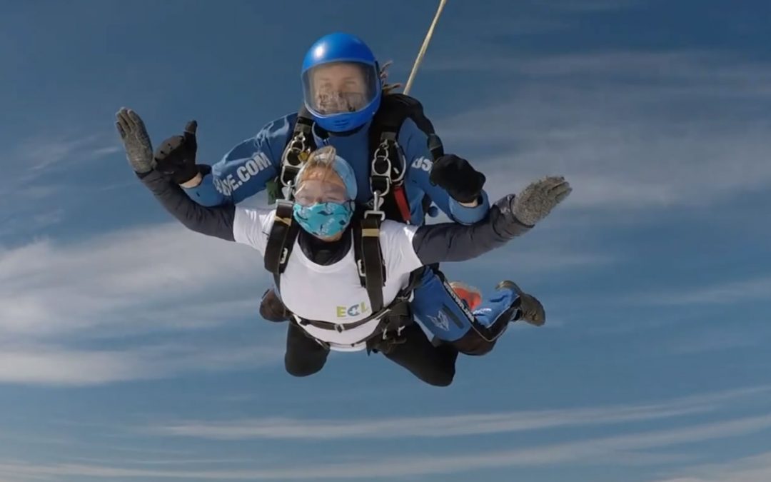 Terri’s 80th Birthday Skydive to raise funds for Elmbridge Community Link