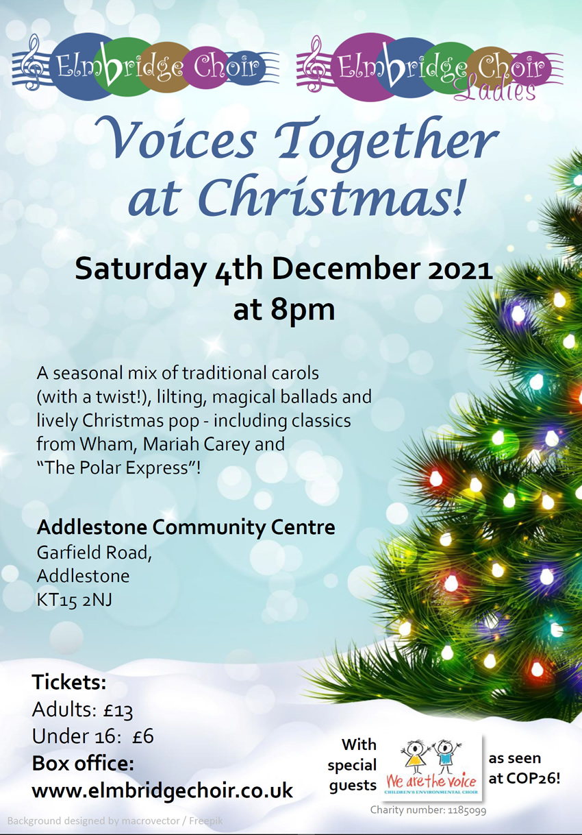 Elmbridge Choir Christmas Concert in Addlestone 2021 - Voices Together