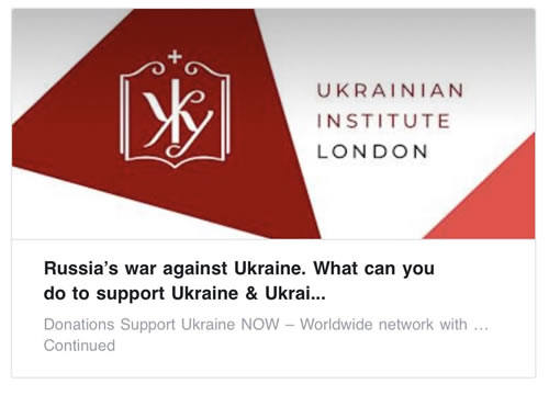 Ukrainian Institute London - Russias War against Ukraine - What You Can Do To Support Ukraine