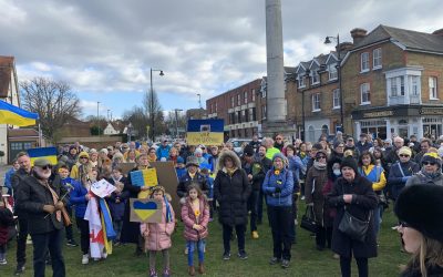 #StandWithUkraine Rally for Peace in Weybridge – Sunday 20th March