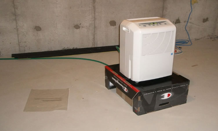 dehumidifier to reduce condensation