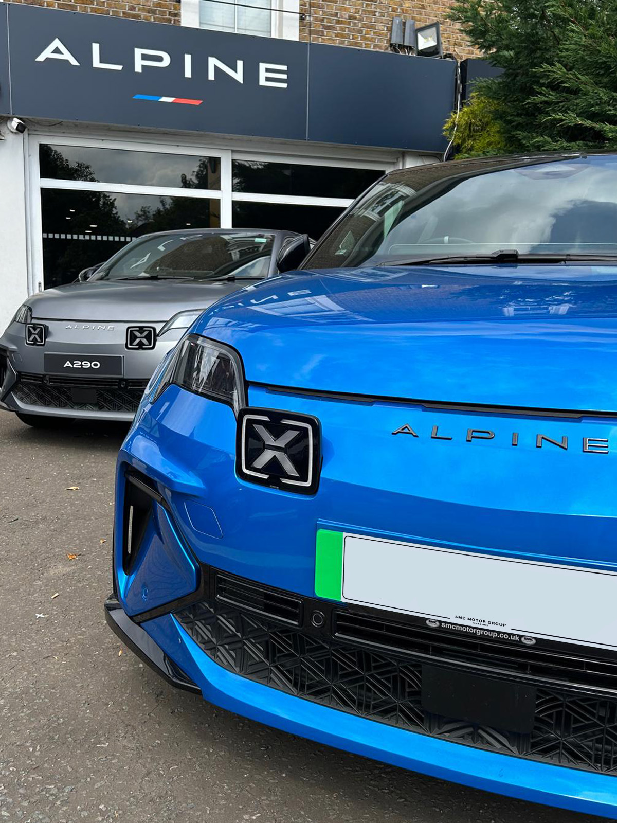 Alpine Exterior Shot A290 Grey and Blue