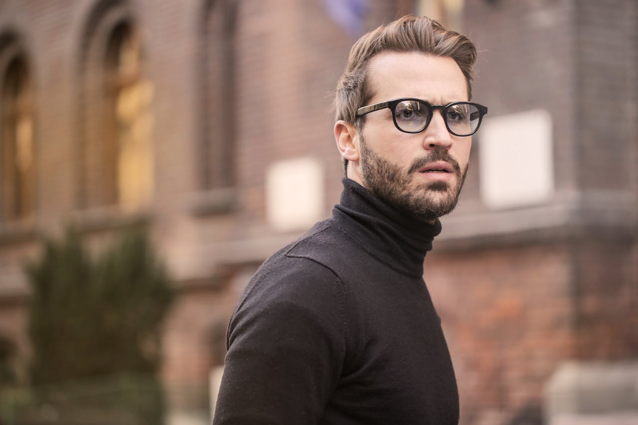 Mens Fashion White Black Turtleneck Shirt Mens Fashion Black Turtleneck Shirt