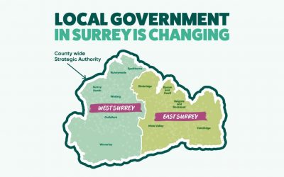 Government confirms new East and West councils for Surrey