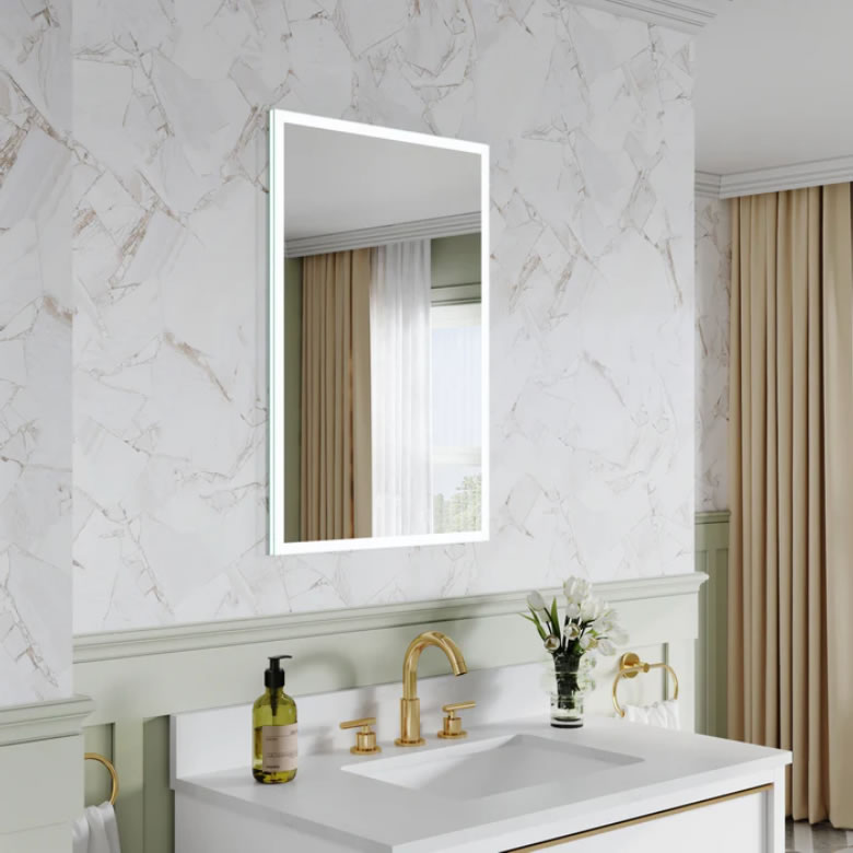 Mirrored Medicine Cabinets for a Minimalist Bathroom