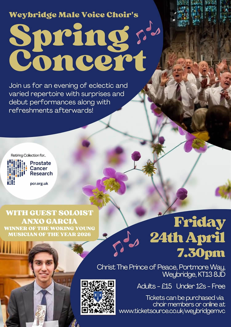 Weybridge Male Voice Choir Spring 2026 Concert