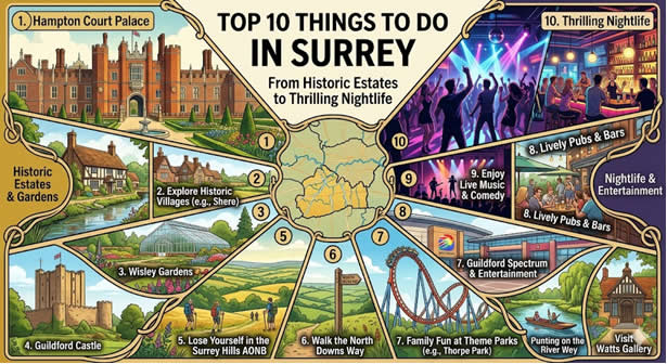 top 10 things to do in Surrey