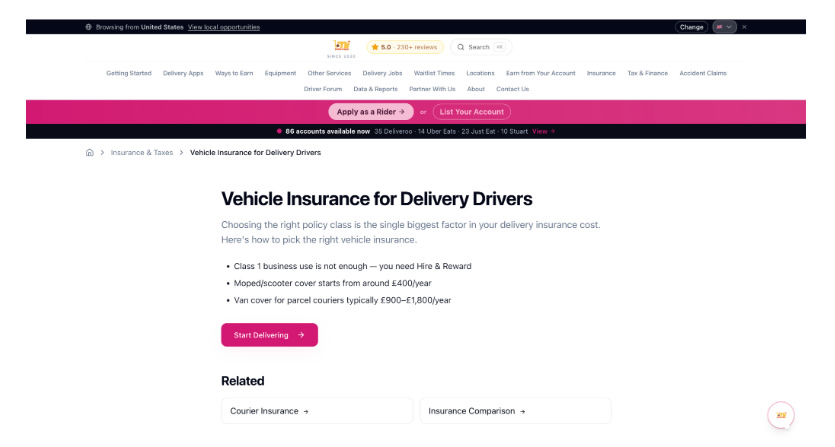 LomiDriver insurance
