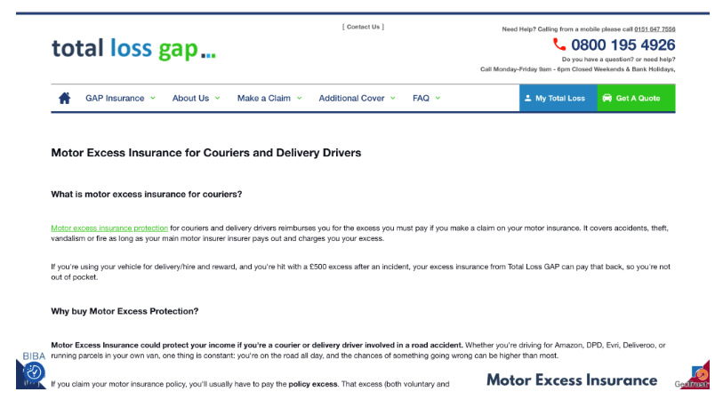 total loss gap insurance