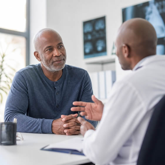 Cancer Diagnosis - Doctor and patient