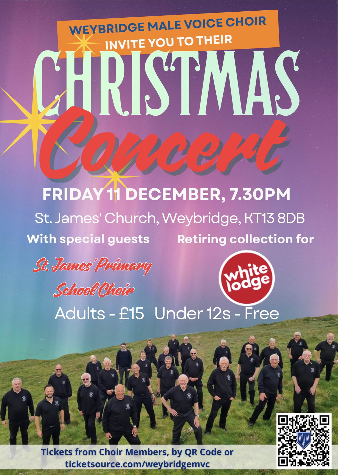 Weybridge Male Voice Choir Christmas 2026 Concert Poster